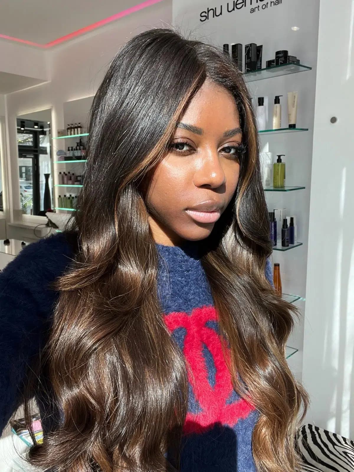Die Honigperücke mit leichtem Balayage